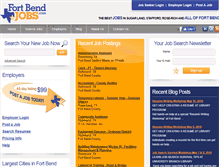 Tablet Screenshot of fortbendjobs.com